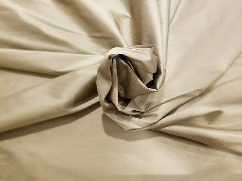 Golden Khaki Silk Dupioni Fabric by Beacon Hill