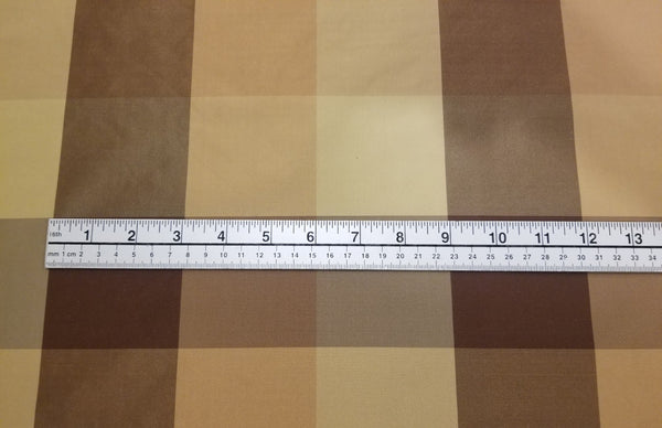 Brown Plaid Silk Taffeta by Beacon Hill