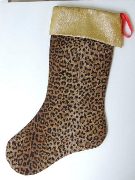 Leopard and Gold Stockings