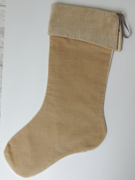 Beige gold velvet