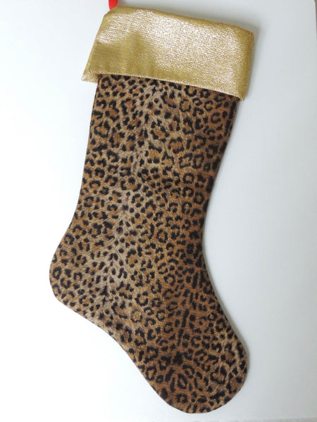 Leopard and Gold Stockings