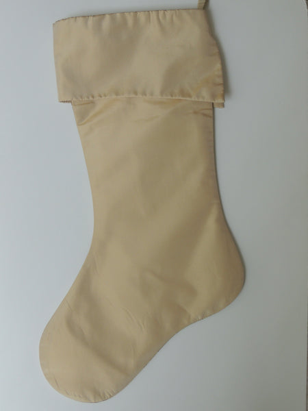 Brown and Gold Wide Check Stocking