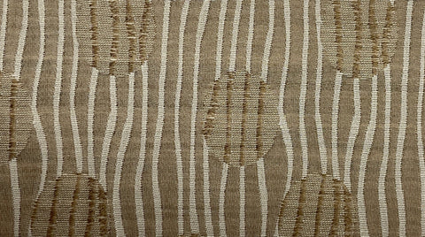 Brown and Cream Matelasse Fabric by Kravet Couture