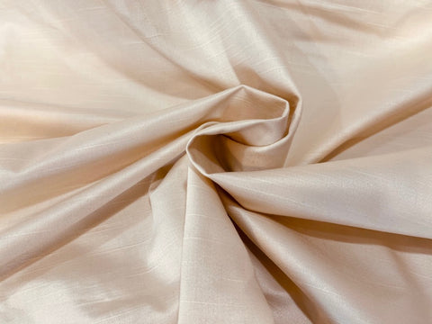 Vintage Off-White Cotton & Silk Shantung Fabric