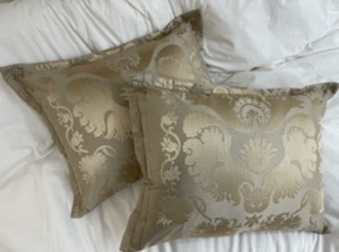 Scalamandre Damask Pillows - A Pair
