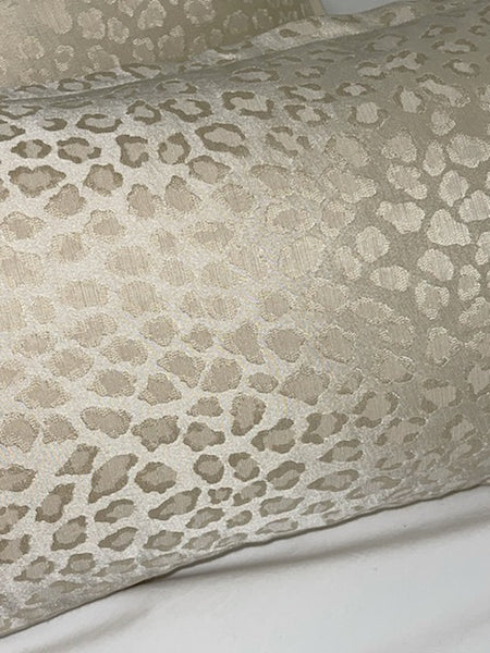 Beacon Hill Silk Jacquard Leopard Pillows by The House of Cedar Hall